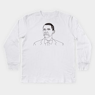 Not Bad Obama Meme Kids Long Sleeve T-Shirt